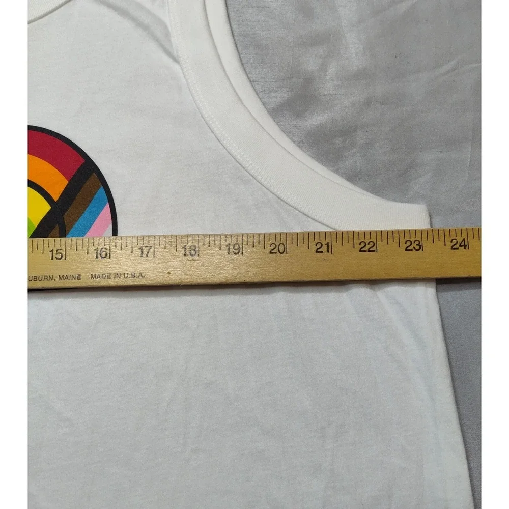 NORTH FACE PRIDE Women 2XL White Sleeveless Tank Top‎ NEW